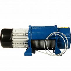 Таль стационарная типа 45 Т 0144 2т, Н=18м Vпод. 8 м/мин., без электрооб., с ОГП, канатоукладчиком и крюковой подвеской, -20...+40С, стоящая