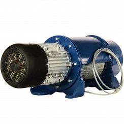 Таль стационарная типа 45 Т 0154 3,2т, Н=18м Vпод. 8 м/мин., без электрооб., с ОГП, канатоукладчиком и крюковой подвеской, -20...+40С, стоящая