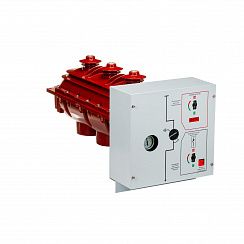 Элегазовый выключатель нагрузки трехпозиционный ESQ FLN36-12D/630-20-MOA-KFP FP3-GMP (12кВ, 630А,20кА,руч.упр.MOA, кажух с лиц. пан. выкл. нагр. KFP FP3, датч. элегаза GMP)