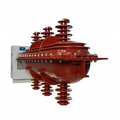 Элегазовый выключатель нагрузки ESQ FLN36-40,5D/630-20-MOA-PАPВ (40,5кВ, 630А, 20кА, руч. управ., кожух, рукоятка для руч. упр. HS,датчик давления GPM, с индик, мех. блок.)